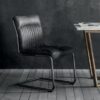 black chair leather