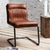 indutry chair brown leather
