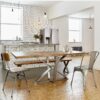 Reclaimed wood dining table