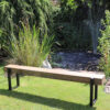 Reclaimed wood outdoor bench