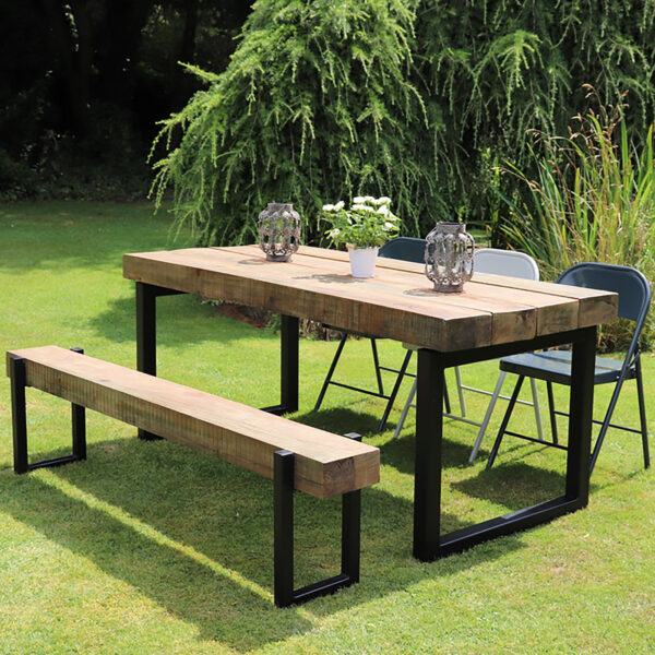 Industrial Outdoor sleeper Table