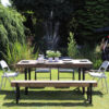 Trestle frame outdoor table